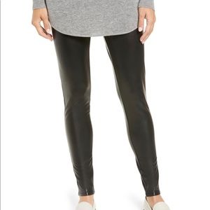 Halogen Faux leather Leggings